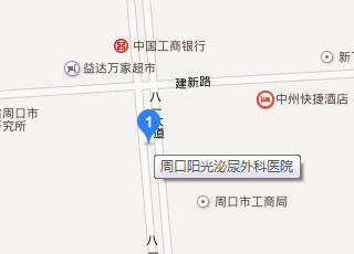 周口阳光泌尿外科医院路线图 周口阳光泌尿外科医院路线图